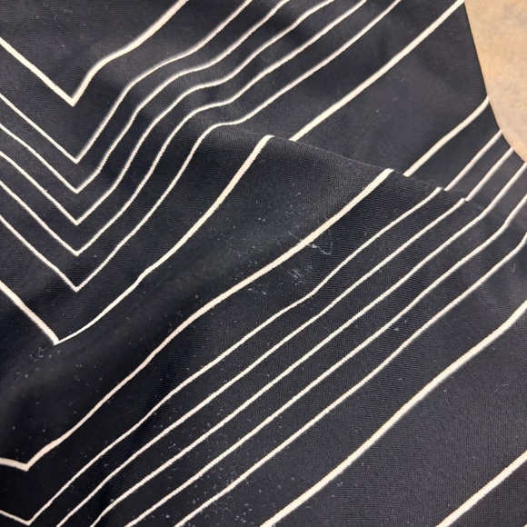 Athleta High Neck Bikini Top black white geometric stripe pattern Womens 34D - Picture 4 of 5